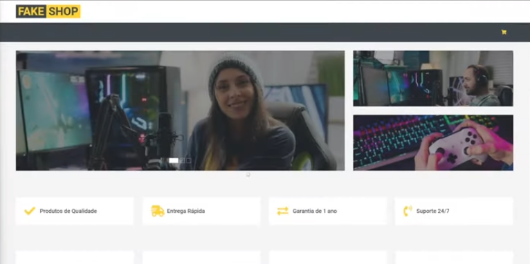 imagem da página inicial do projeto.